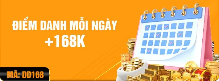 Điểm danh nhận 168K